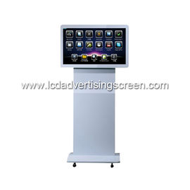 32 Inch Indoor Retail Android 7.1 PCAP Touch Screen Display Kiosk with Wheels and Wifi Network