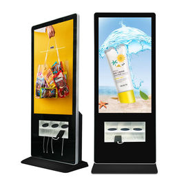 LG 55 Inch Standing LCD Advertising Display With Wire And Wireless Charging Station USB Interface