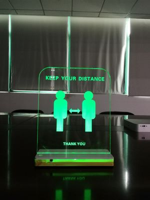 Acrylic Electronic Distance Remaining Board With Wooden Base