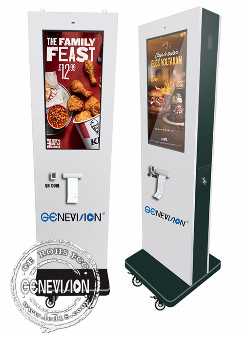 Outerside Self Service Kiosk Waterproof Self Ordering Payment Floor Standing