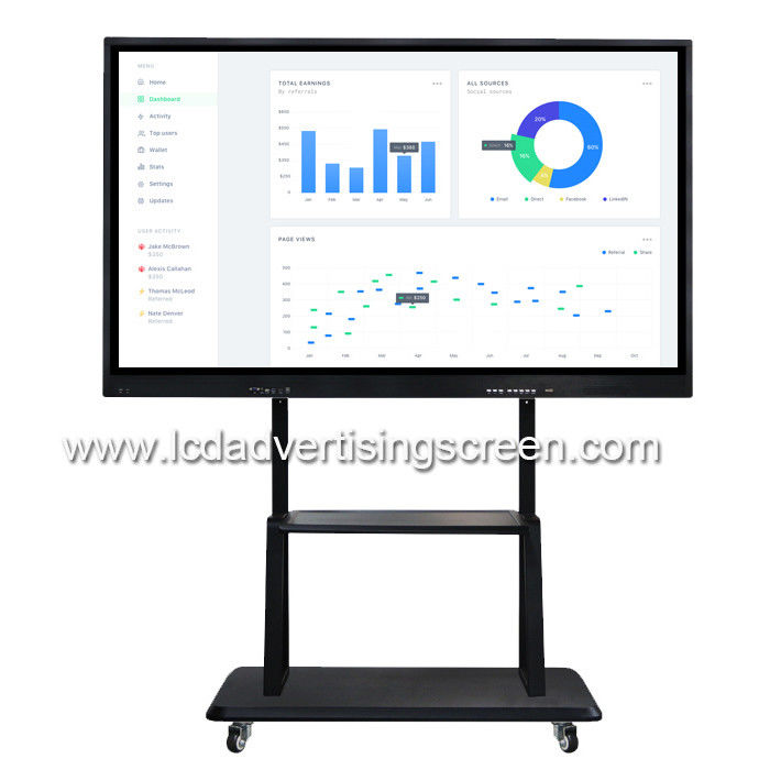 55 Inch LCD IR Touch All IN One PC Board Double System FOR Meeting Room