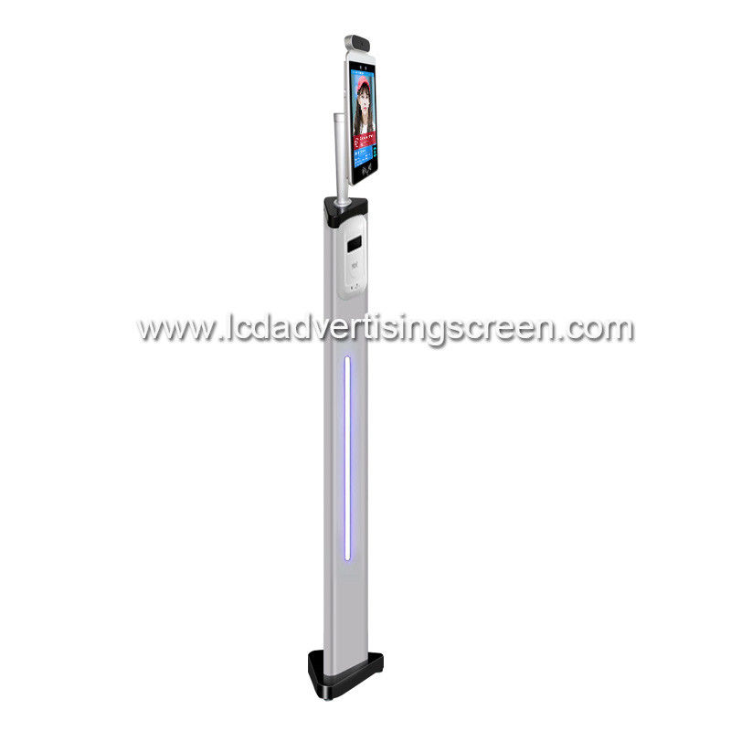 School IP65 infrared temperature sense face recognition Abnormal Temperature Alarm liquid wash hand sanitizer dispenser
