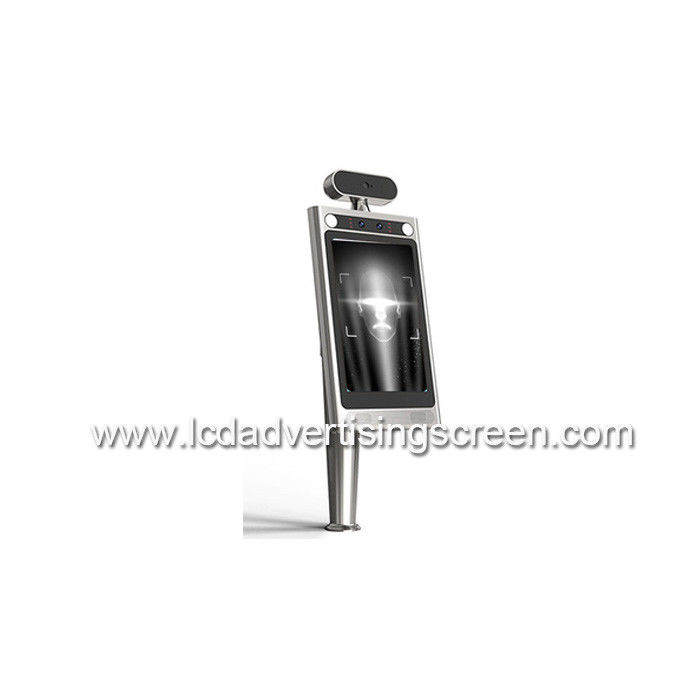 8 Inch Face Recognition Android Digital Signage Displays Human Body Temperature Detector With Resolution 800 * 1280
