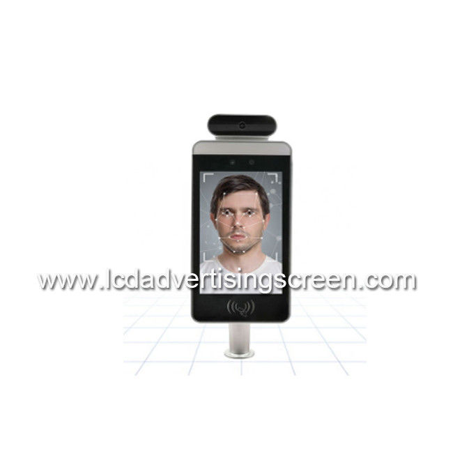 8 Inch Face Recognition Android Digital Signage Displays Human Body Temperature Detector With Resolution 800 * 1280