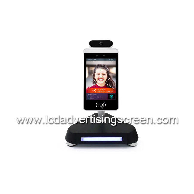 8 Inch Face Recognition human body Temperature Measurement Detector With Floor Stand Base with door access system