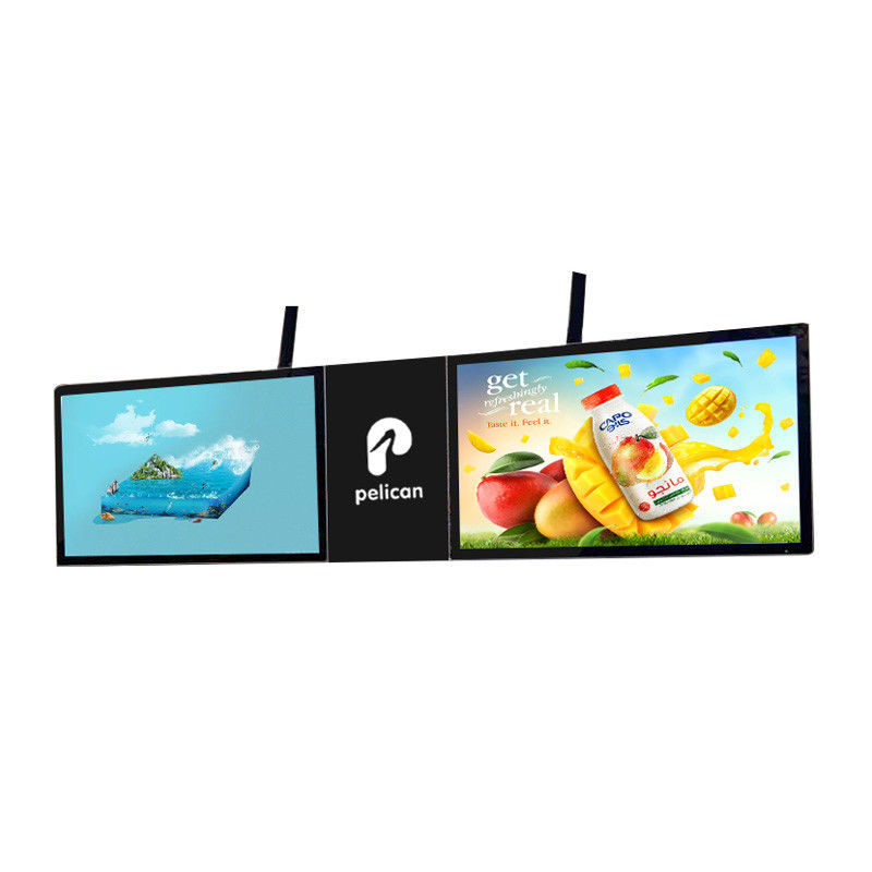 Wall Mount Horizontal Tempered Glass LCD Advertising Screen