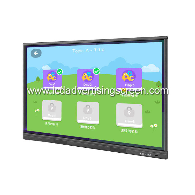 1920×1080 IR Teaching 65 Inch Lcd Interactive Whiteboard