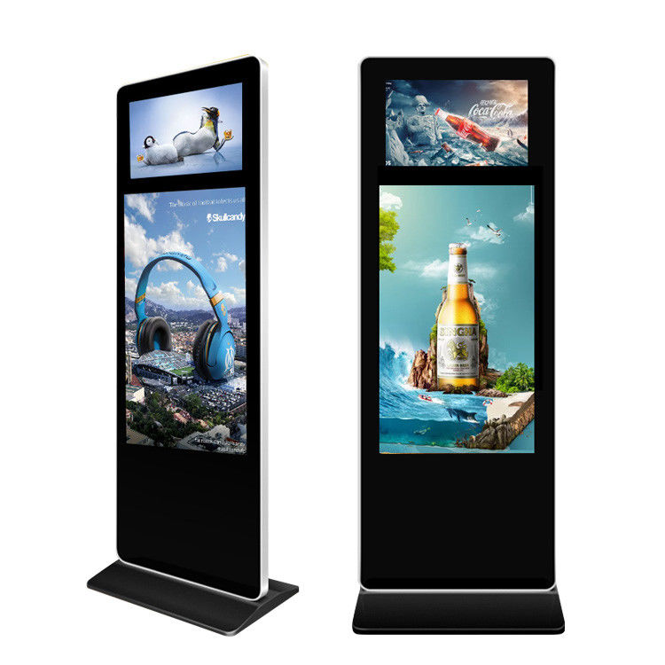 Indoor Dual Screen Standing LCD Advertising Display