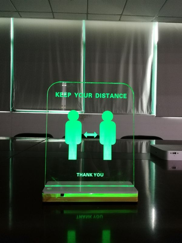 Acrylic Electronic Distance Remaining Board With Wooden Base