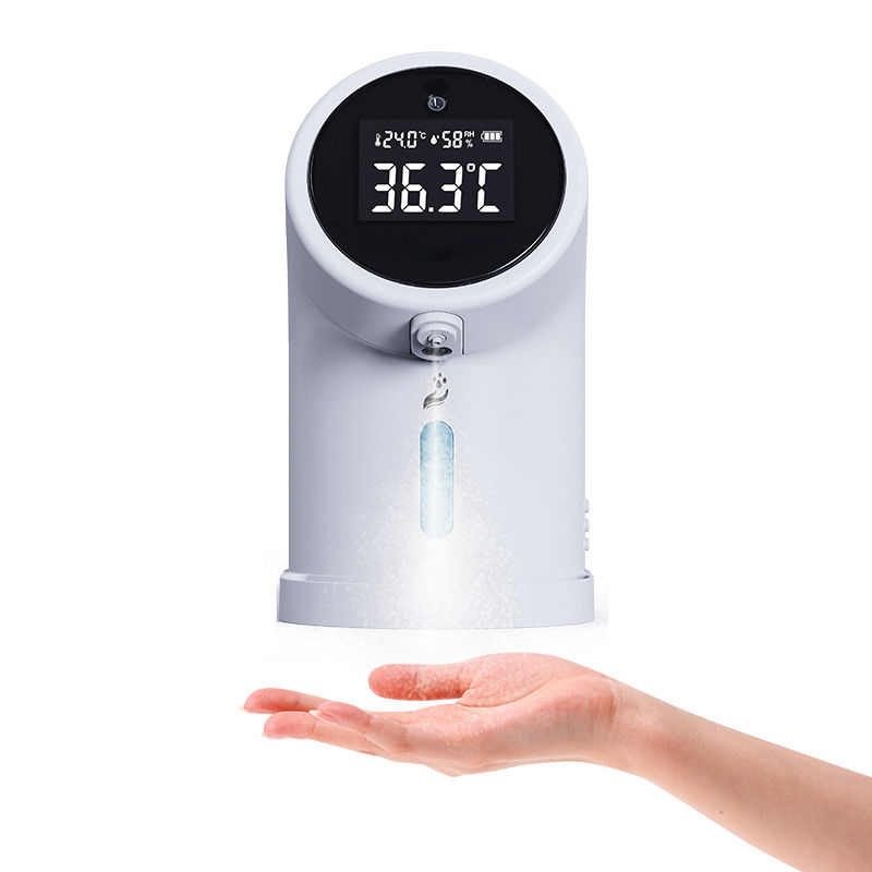 Fever Detector Mini IR Thermometer With Sanitizer Spray Gel Dispenser
