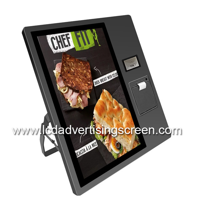 21.5 Inch Self Service Touch Screen Desktop Kiosk With Printer And Scanner